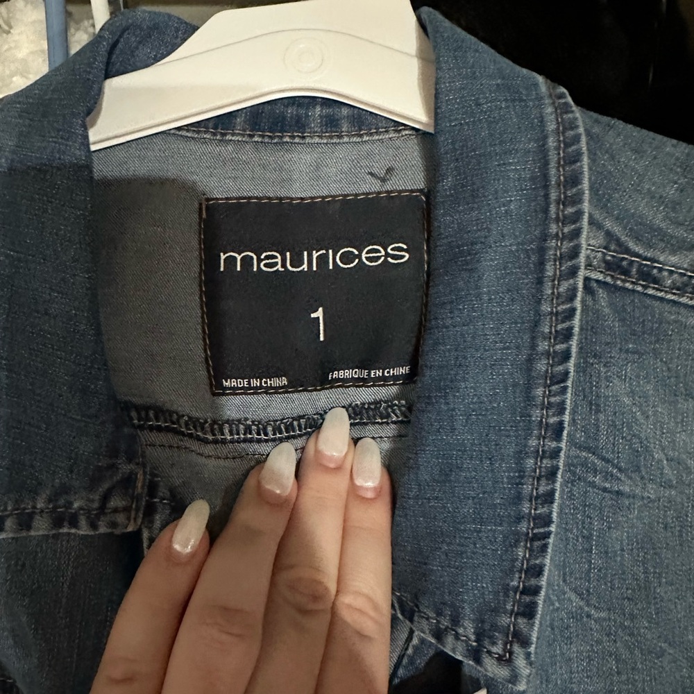 Maurices Classic Blue Denim Jacket